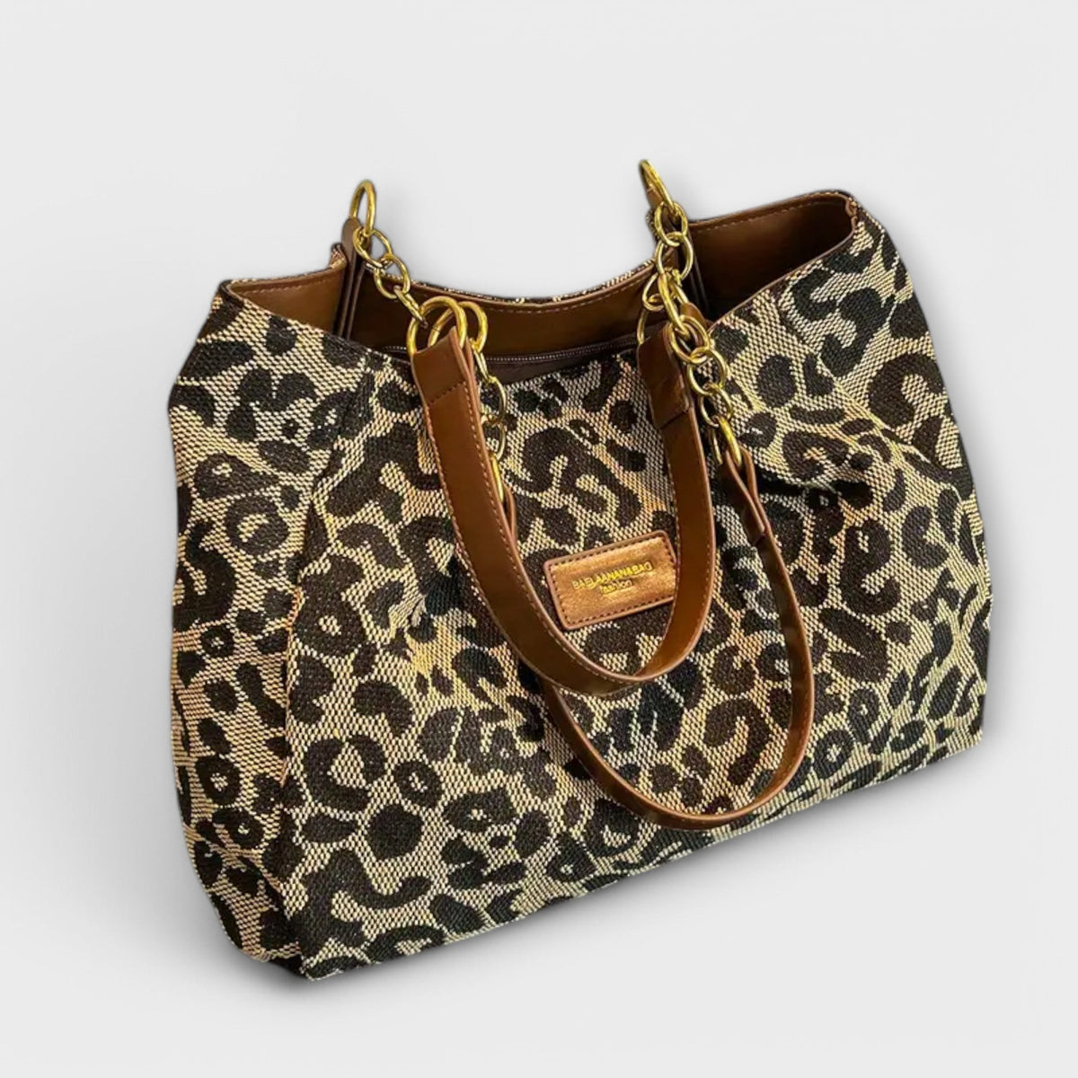 Darevo | Leopard Canvas Tote