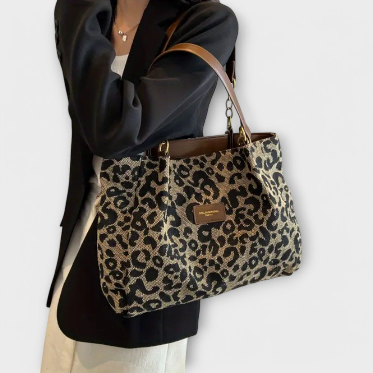 Darevo | Leopard Canvas Tote