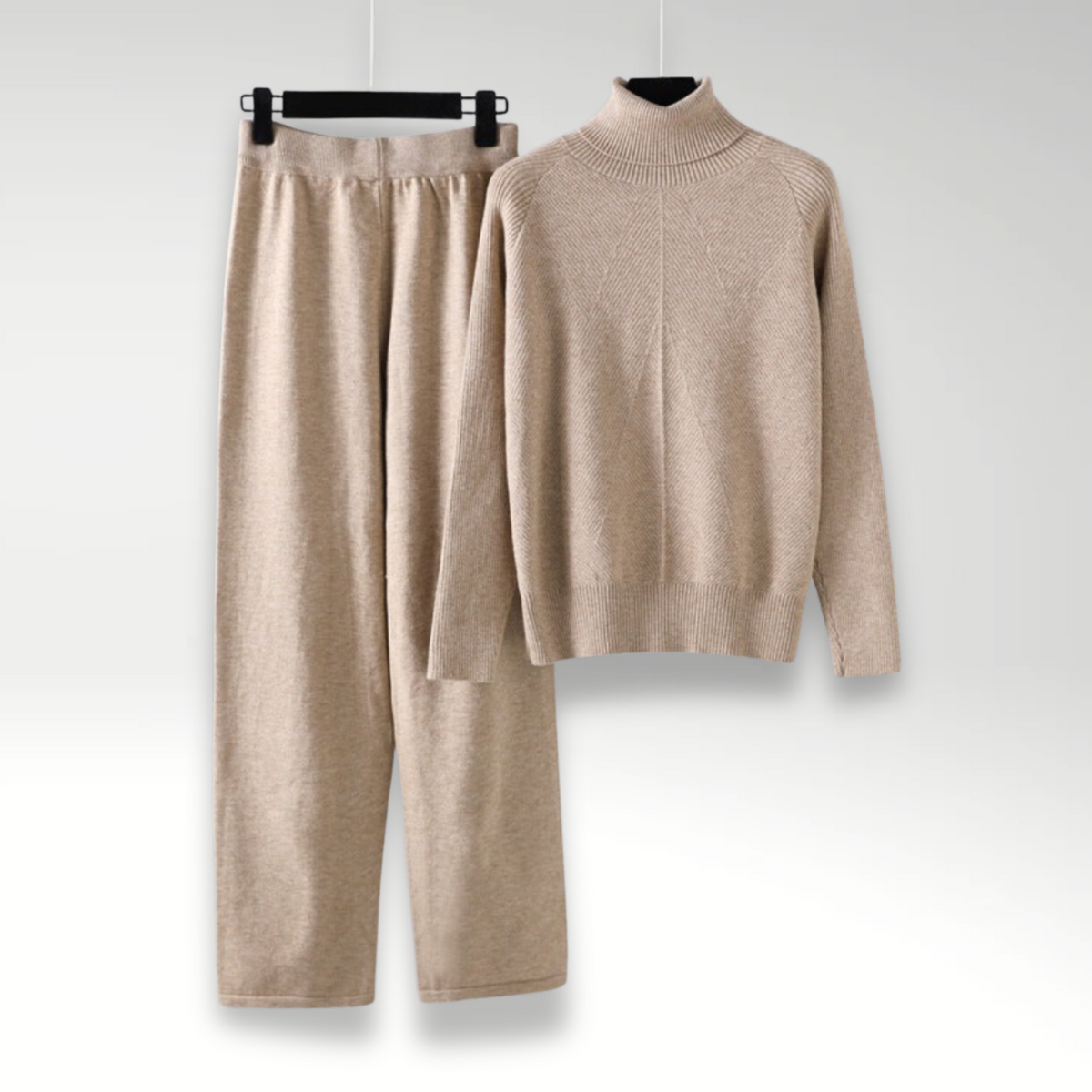 Darevo | Complete Two-Piece Cable Knit Lounge Set