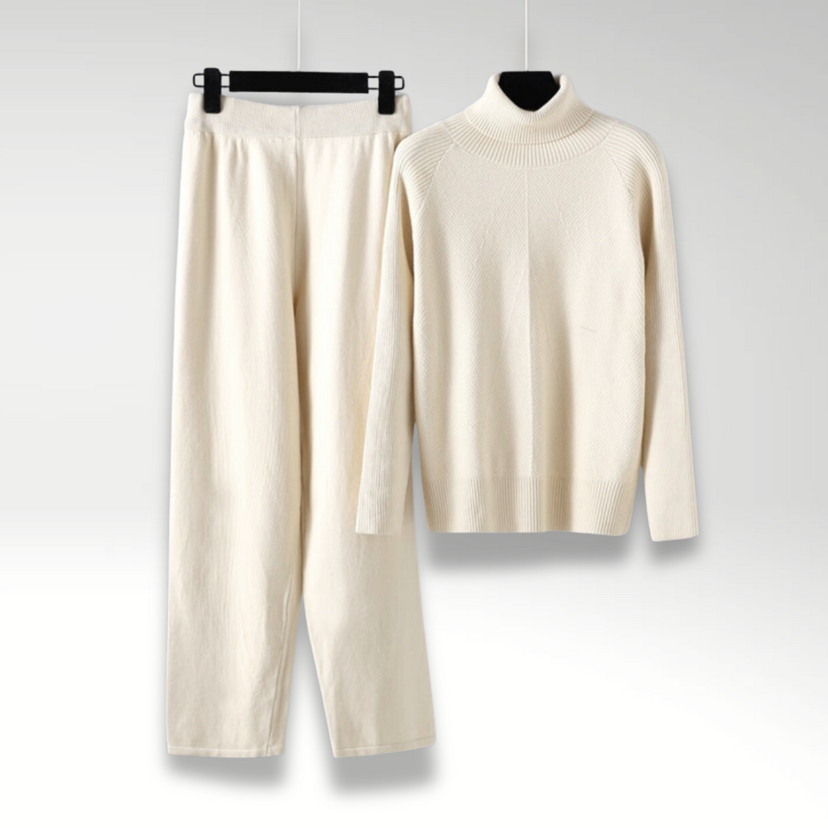 Darevo | Complete Two-Piece Cable Knit Lounge Set