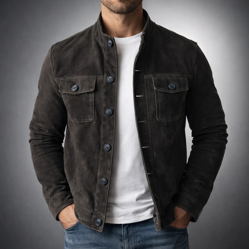 Darevo | Premium Suede Bomber Jacket