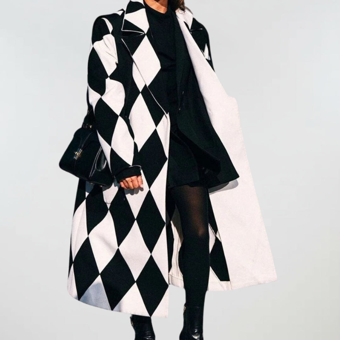 Hannah | Oversized Check Coat