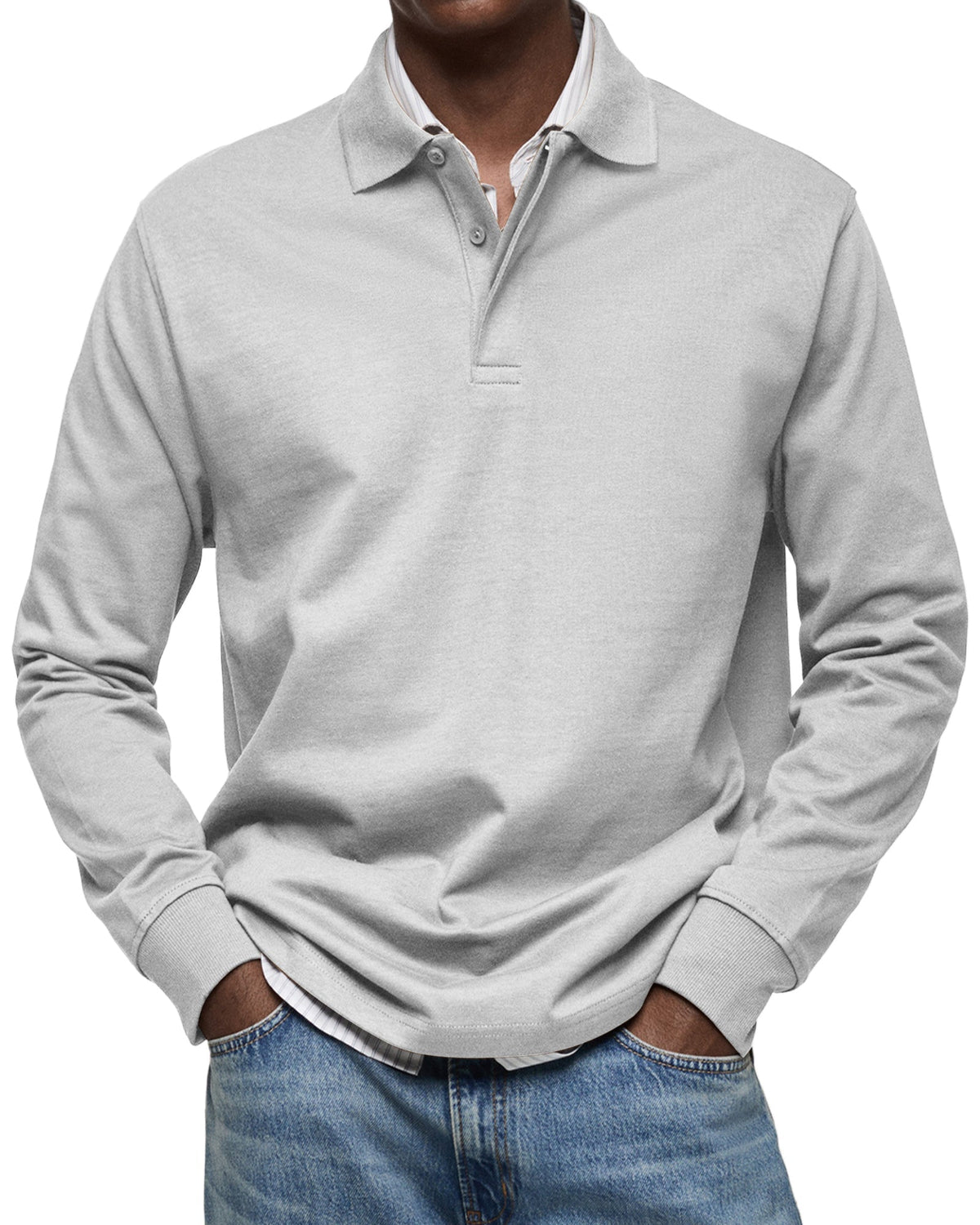 Darevo | Casual Long Sleeve Polo Shirt