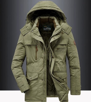 Amos | Warm Men's Fleece Jacket Made from Premium Wool Blend