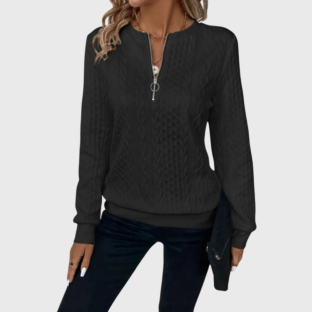 Briar | Knitted sweater with zipper