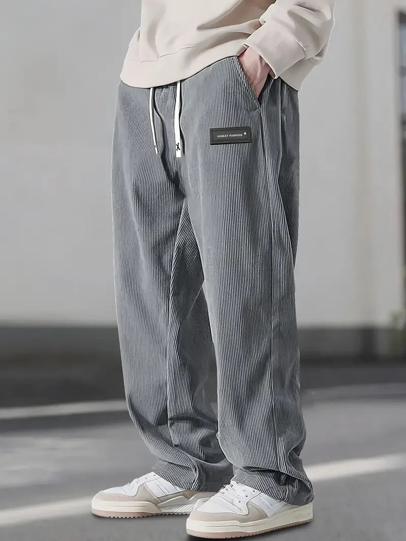 Baylor | Casual Loose-Fitting Cord Pants