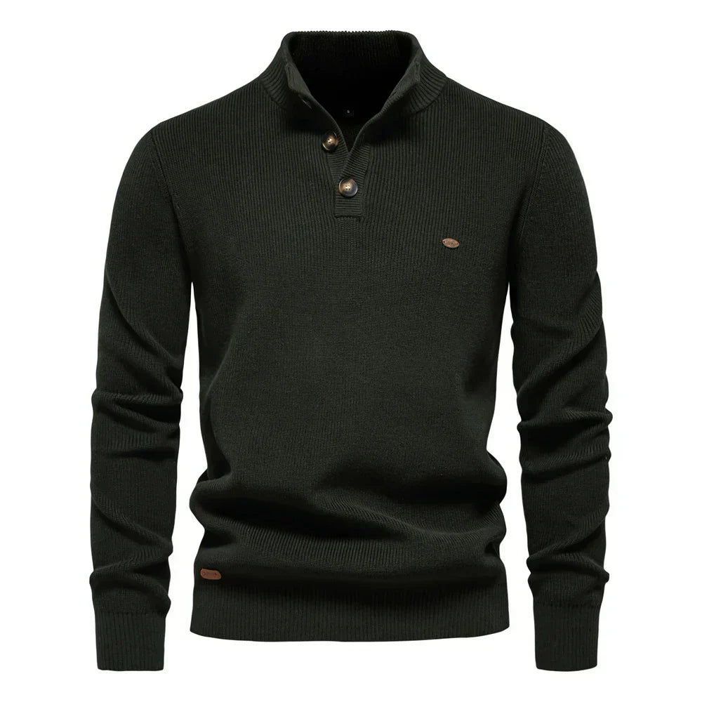 Elias | Men's Sweater with Buttons