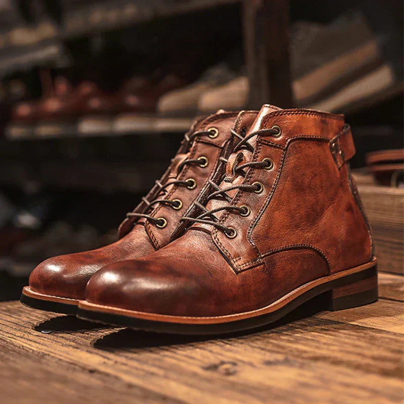Fanum | Men's Retro Round Toe Boots