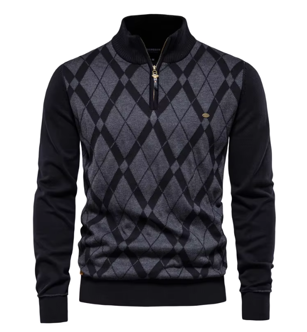 Derrick | Men's Pullover with Half Zip