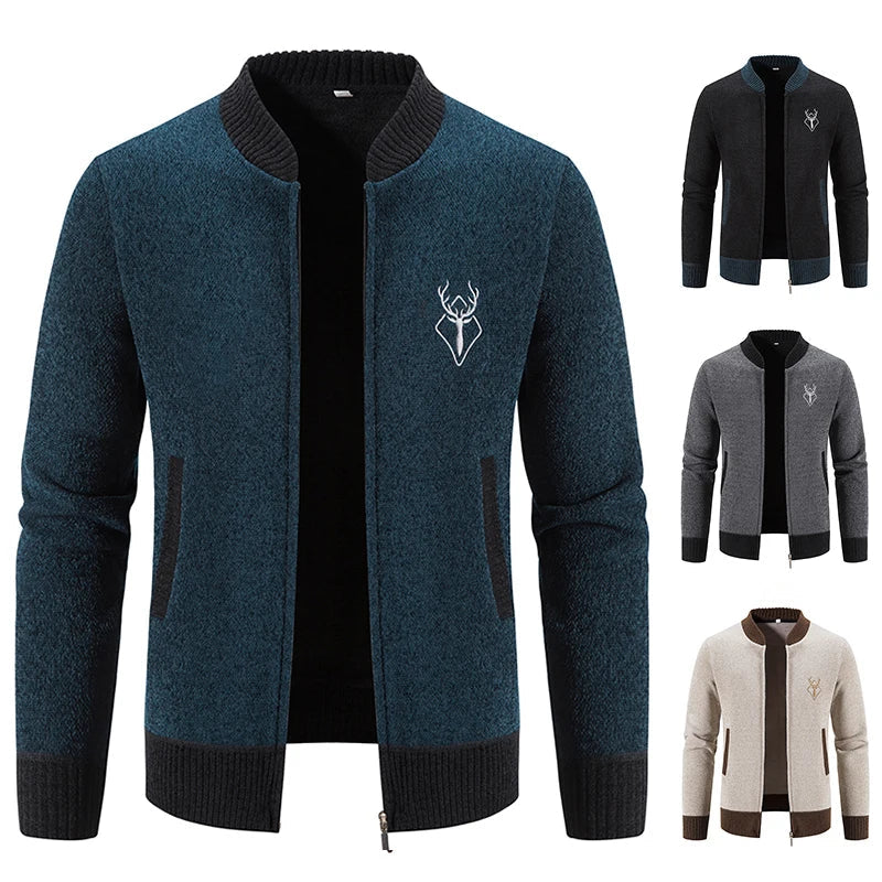 Darevo | Men's Knit Gilet with Autumn Detail