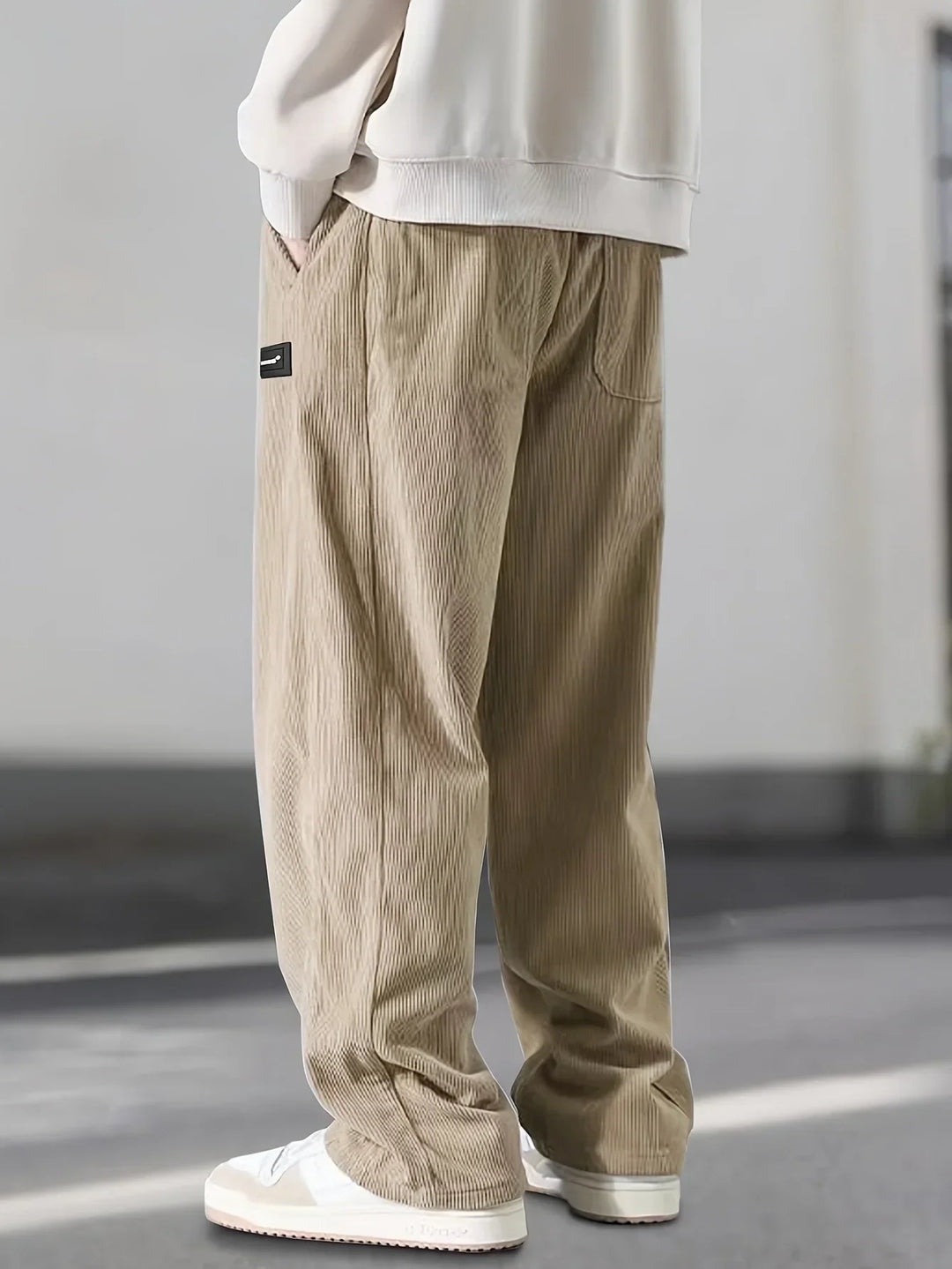 Baylor | Casual Loose-Fitting Cord Pants