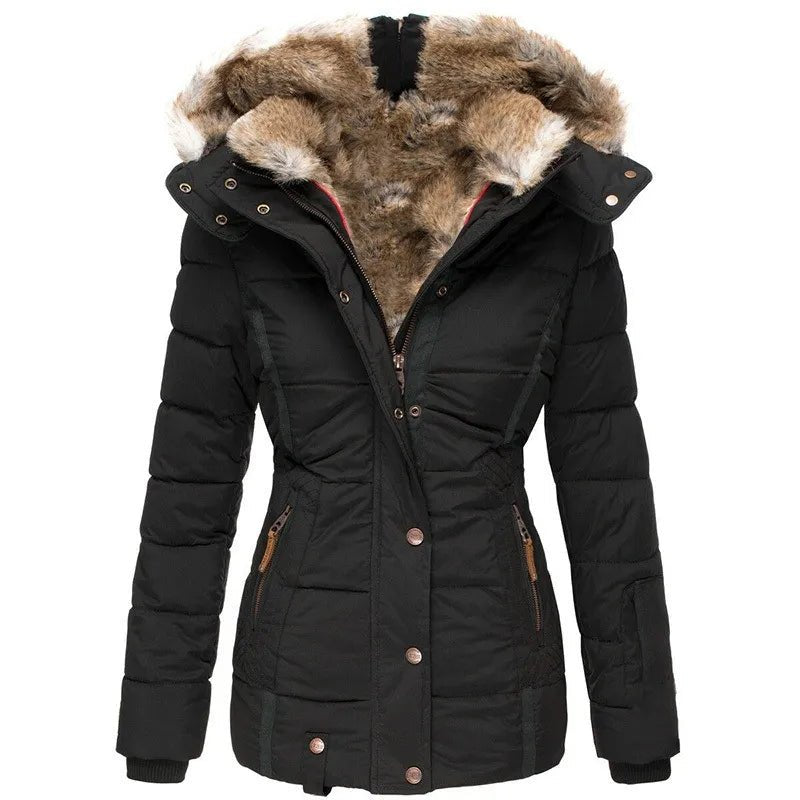 Darevo | Warm Winter Coat with Fur Lining