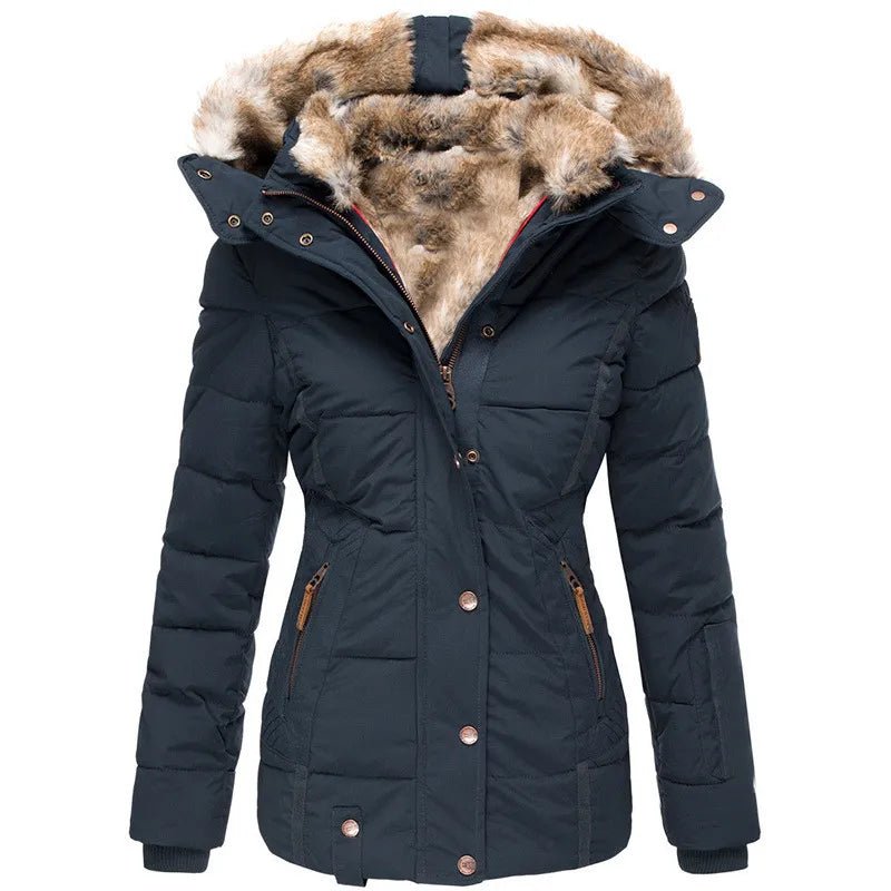 Darevo | Warm Winter Coat with Fur Lining
