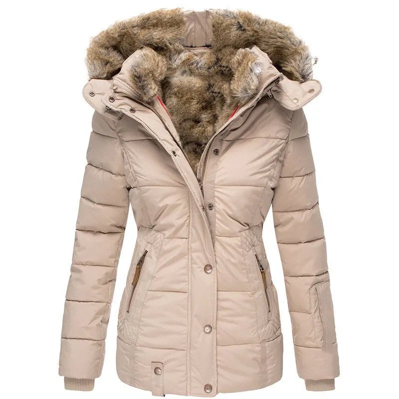 Darevo | Warm Winter Coat with Fur Lining