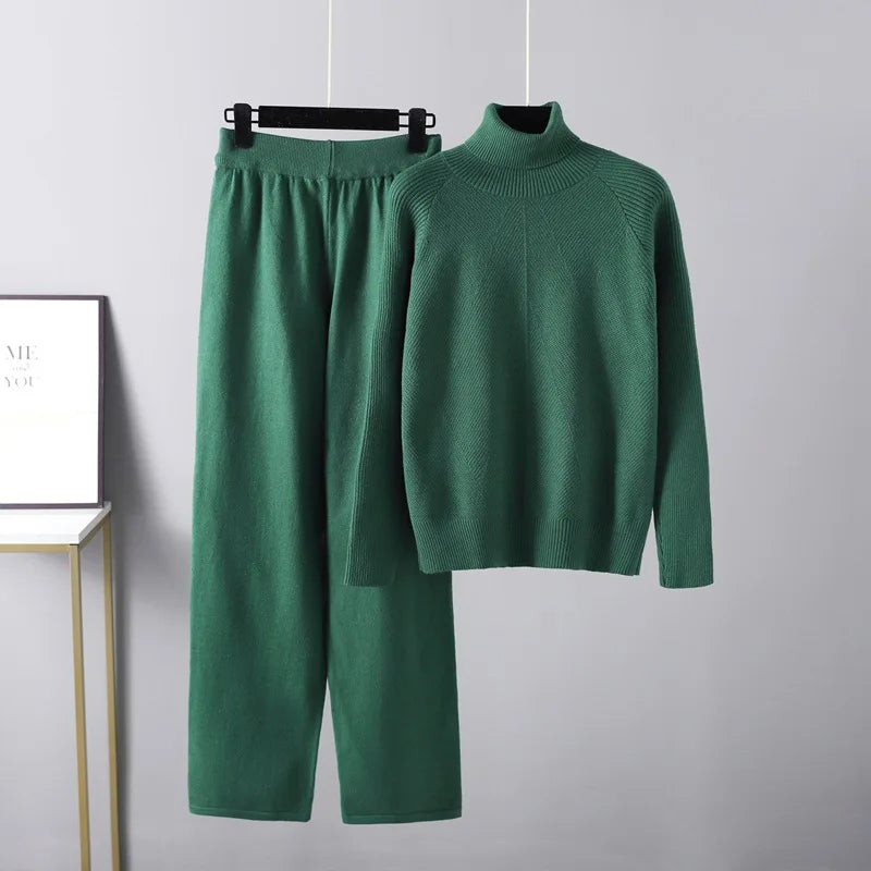 Darevo | Complete Two-Piece Cable Knit Lounge Set