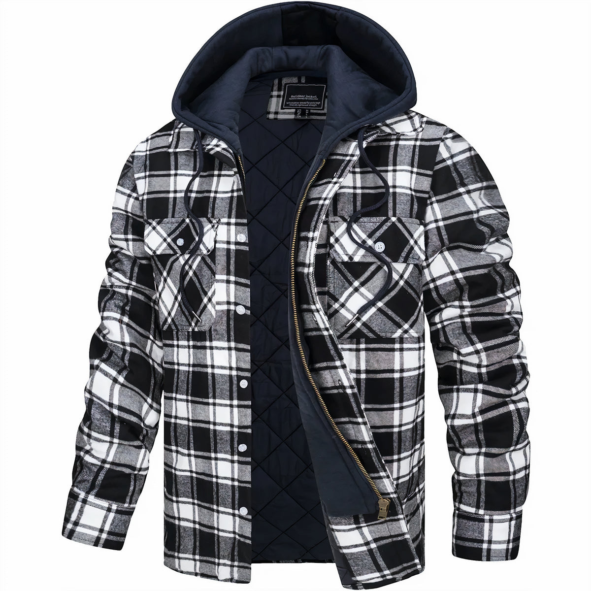 Darevo | Checkered Zip Jacket