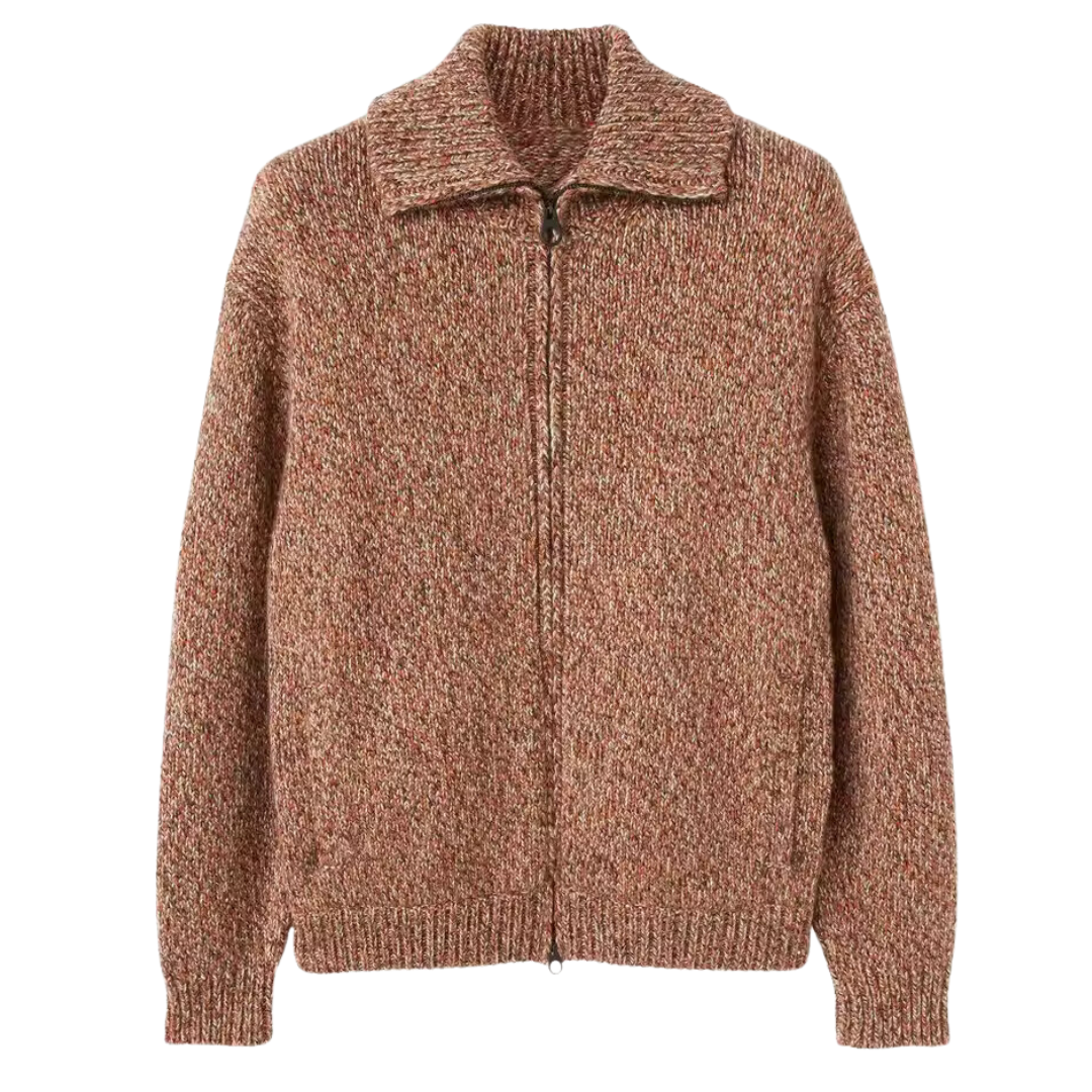 Darevo | Zip-Up Bomber in Alpaca Wool