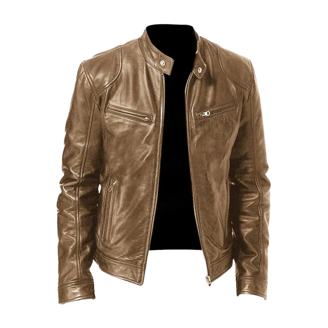 Darevo | Casual Leather Jacket