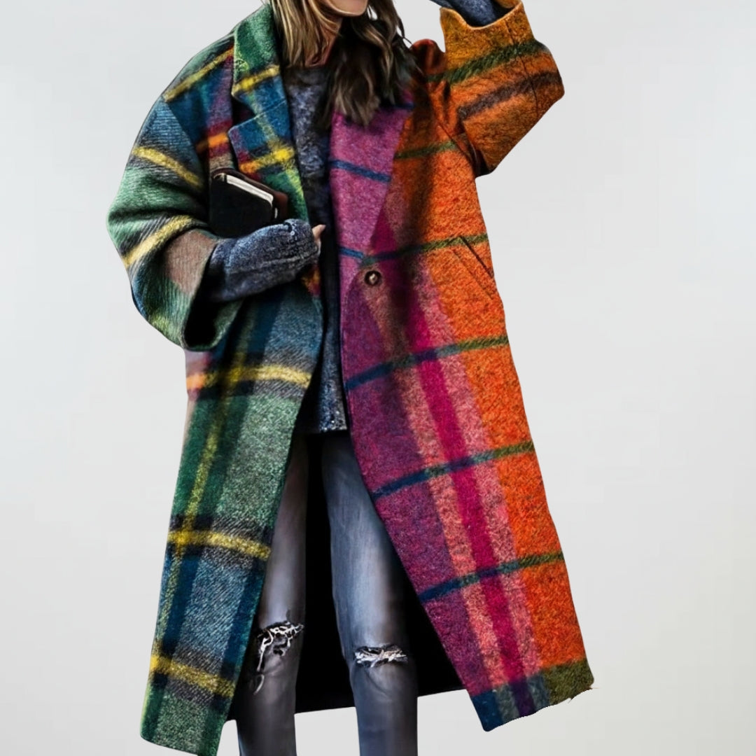 Hannah | Oversized Check Coat
