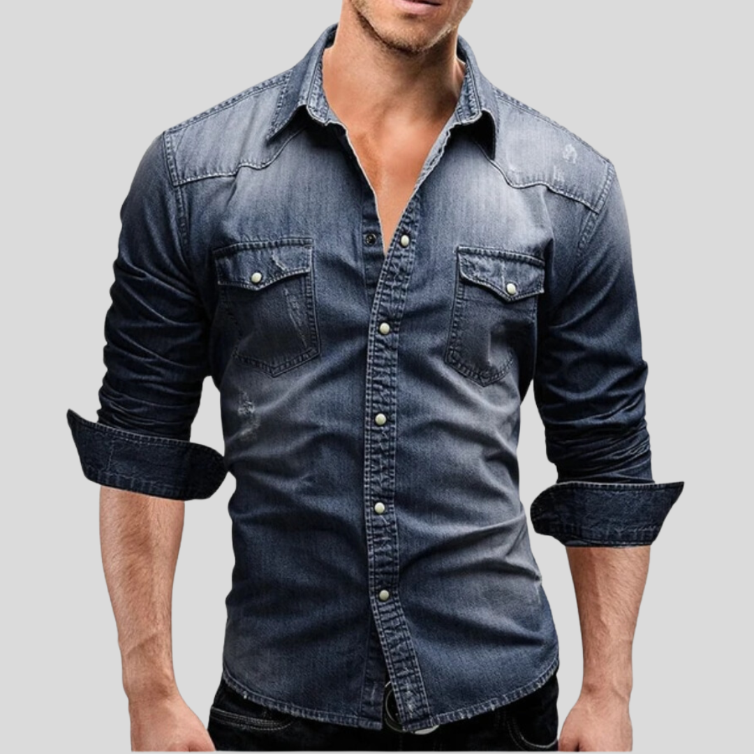 Darevo | Modern Style Denim Shirt