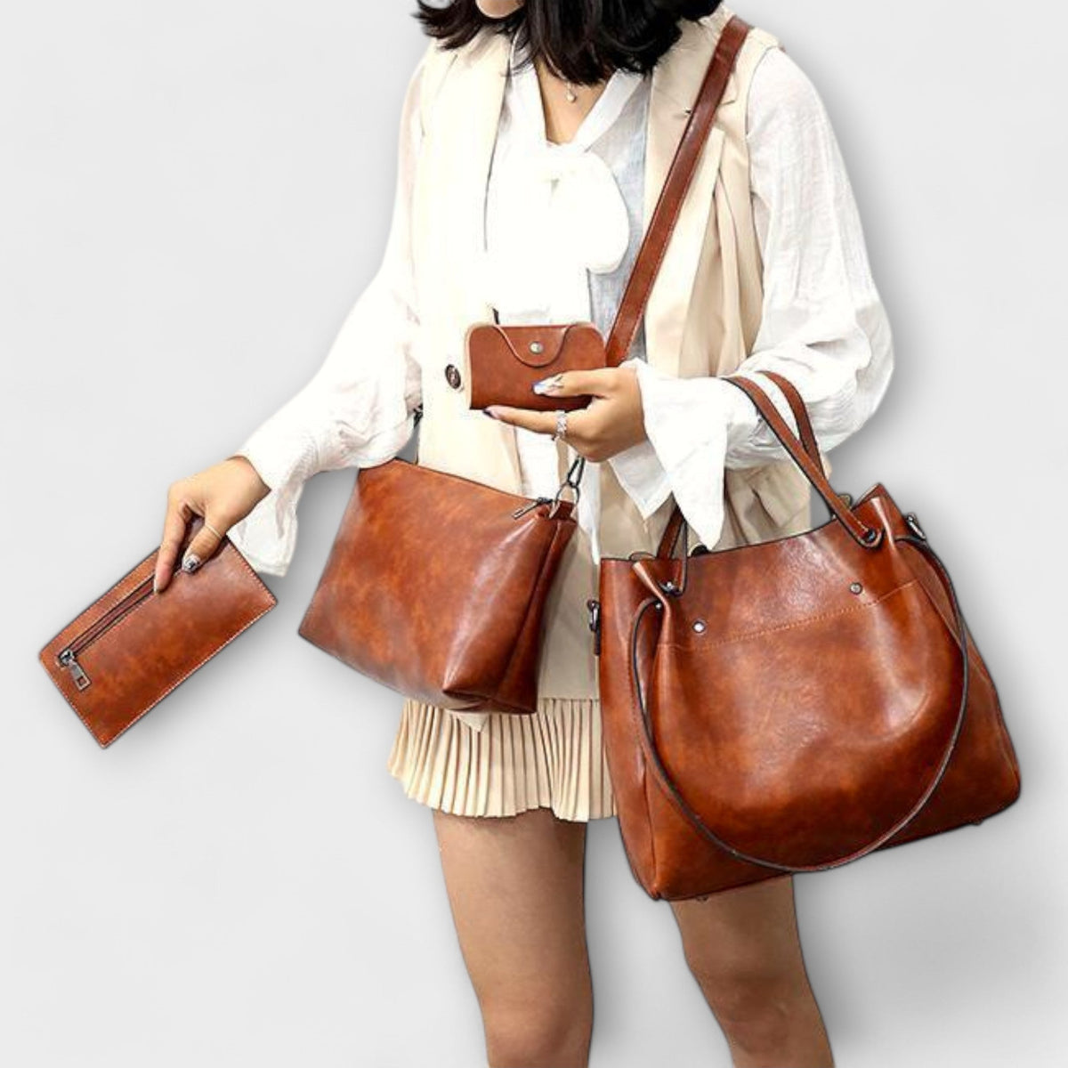 Darevo | 4-Piece Vintage Bag Set