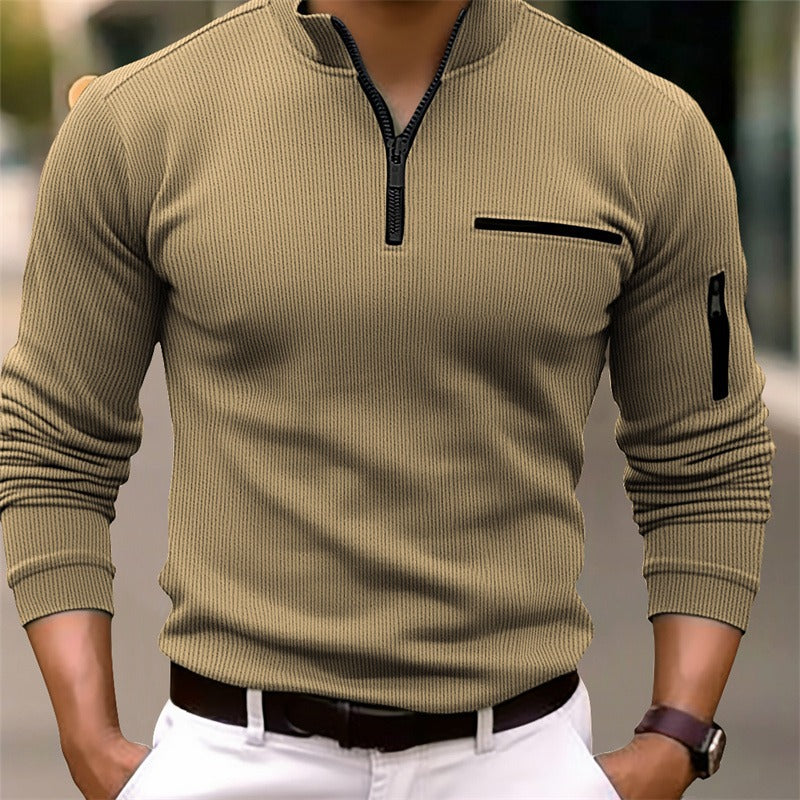 Troy | Long Sleeve Shirt with Zipper