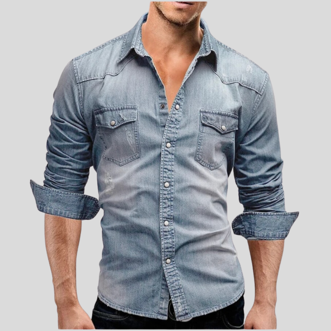 Darevo | Modern Style Denim Shirt