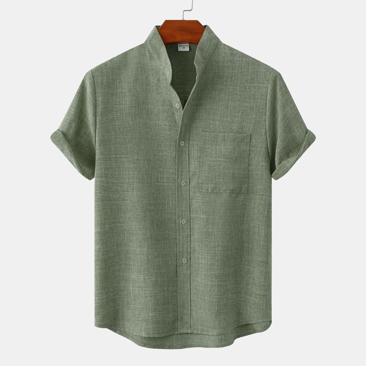 Darevo | Solid Cotton Shirt with Buttons.