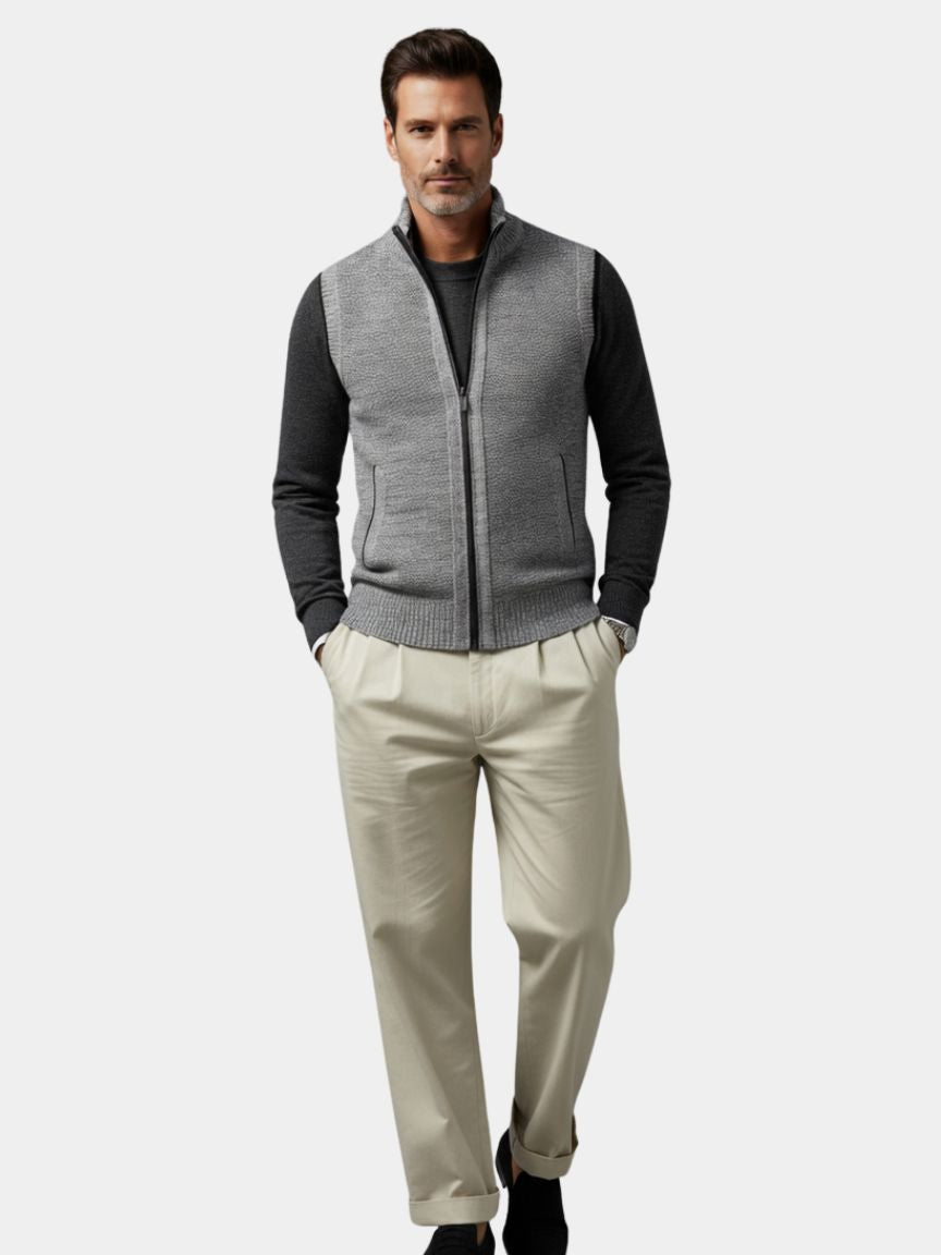 Winston | Elegant Gilet with Full Zip
