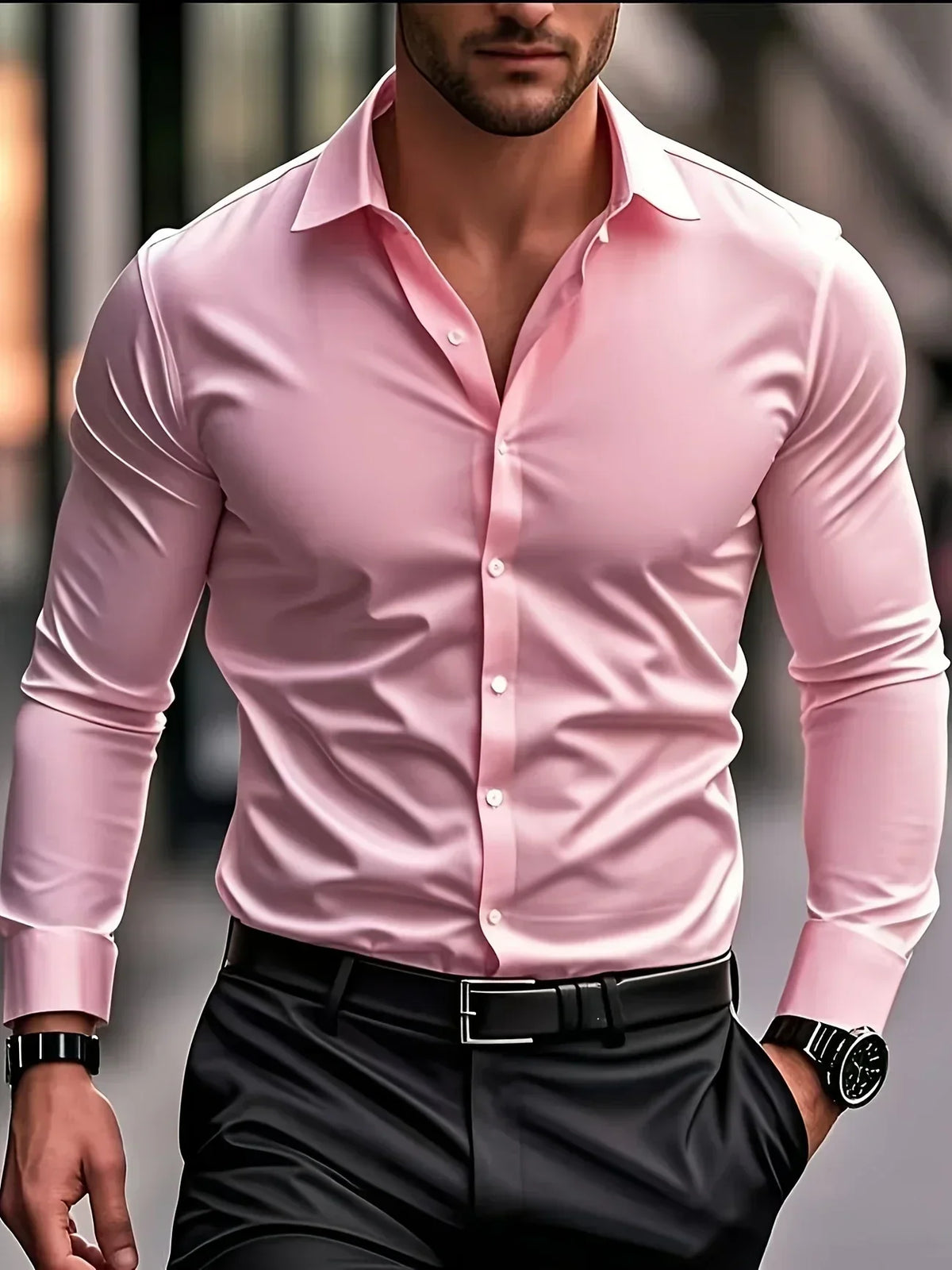 Darevo | Elegant Long Sleeve Button-Up Shirt
