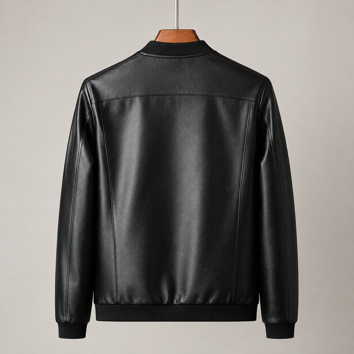 Darevo | Leather Bomber Jacket