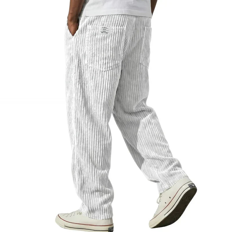 Darevo | Corduroy Pants with Elastic Waistband
