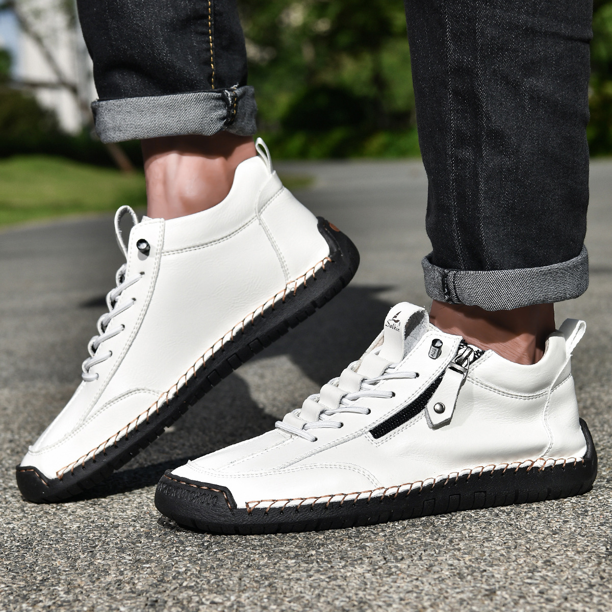 Barrett | Nubuck Shoes with Zipper for Men