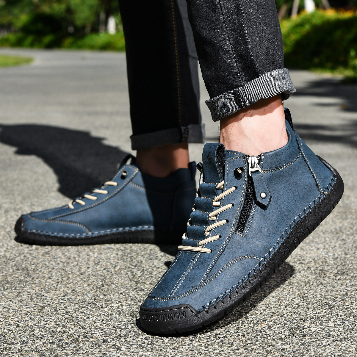Barrett | Nubuck Shoes with Zipper for Men