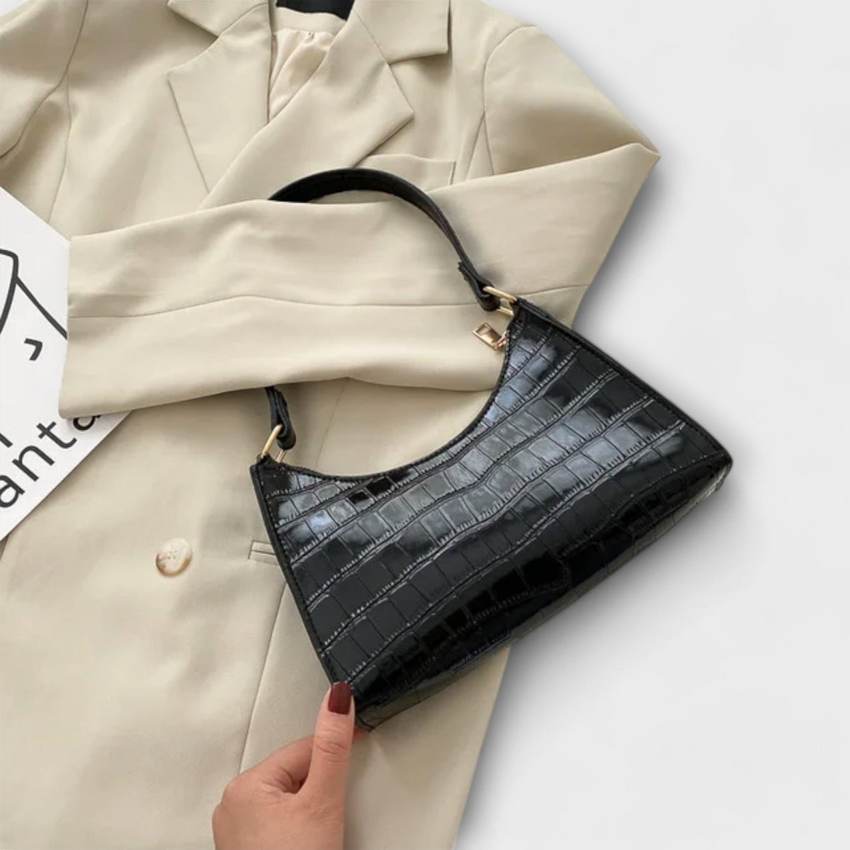 Darevo | Shiny Leather Bag