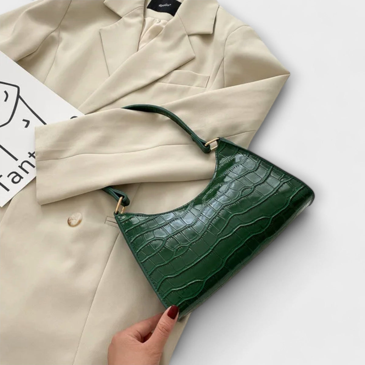 Darevo | Shiny Leather Bag