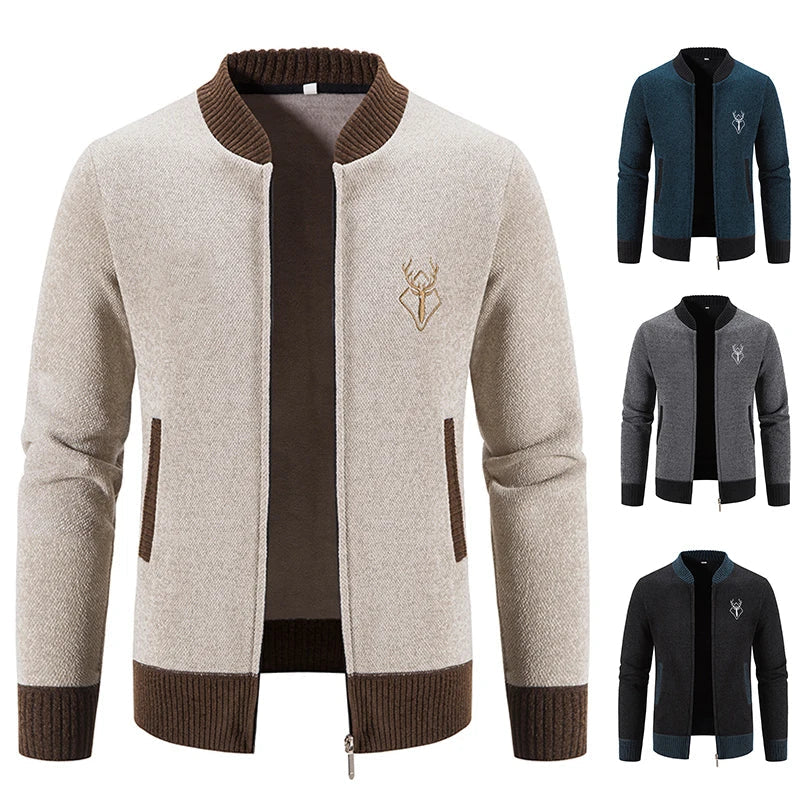 Darevo | Men's Knit Gilet with Autumn Detail