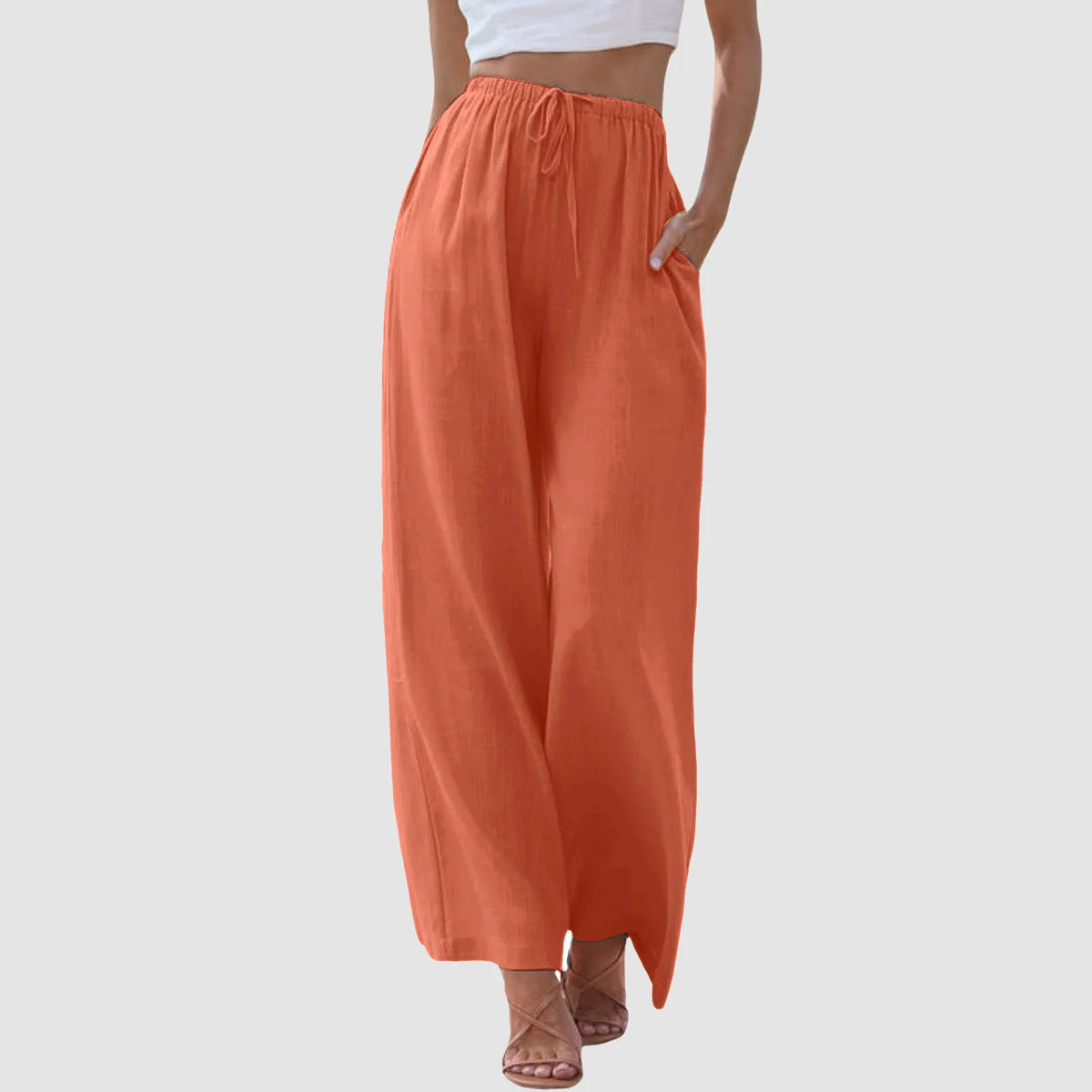 Darevo | Comfort Wide-Leg Pants with High Waist