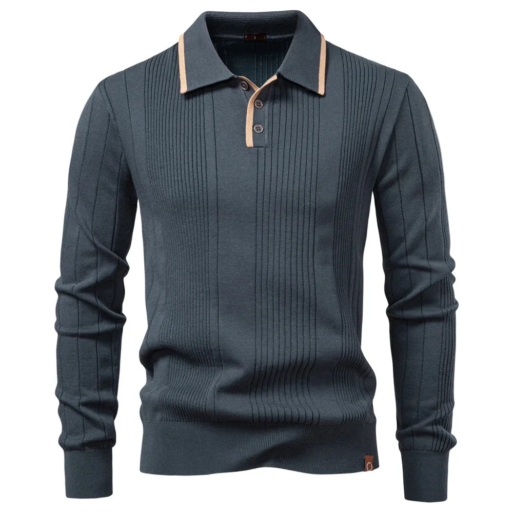 Curtis | Long-Sleeve Winter Polo Shirt
