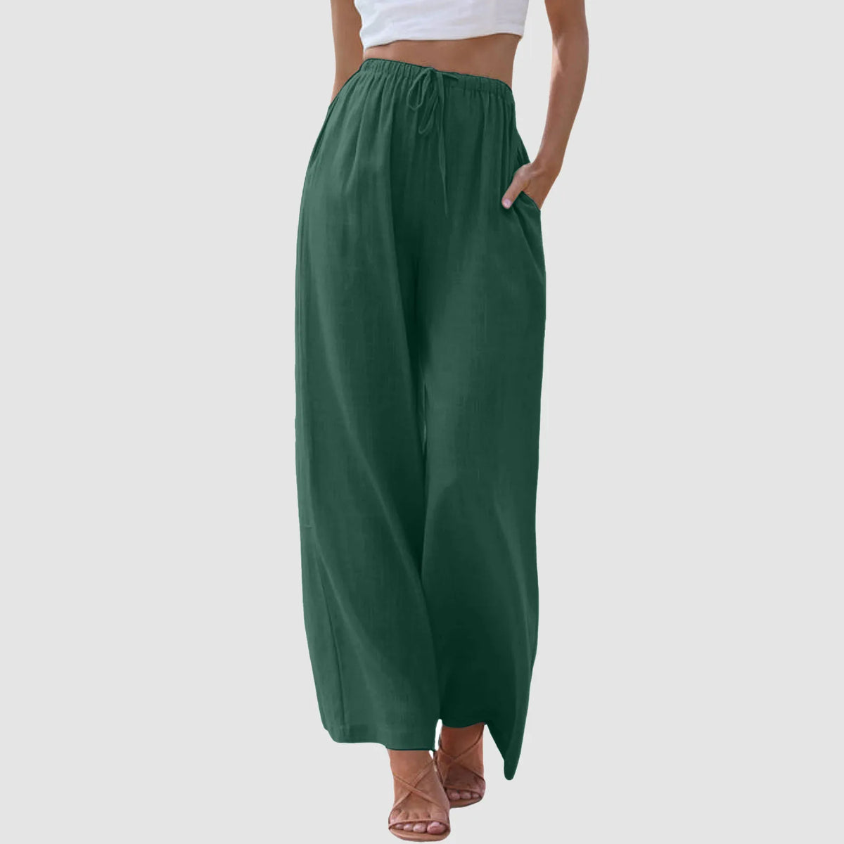 Darevo | Comfort Wide-Leg Pants with High Waist