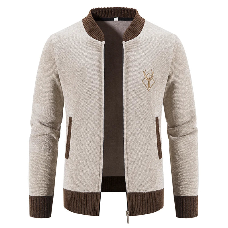 Darevo | Men's Knit Gilet with Autumn Detail