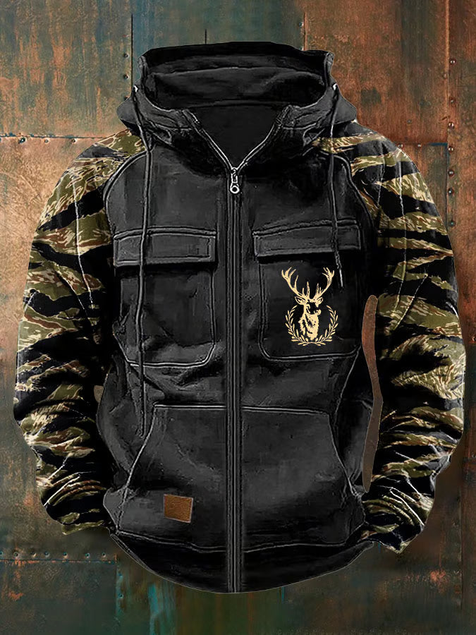 Tobias | Hoodie with Zip and Multi Pockets