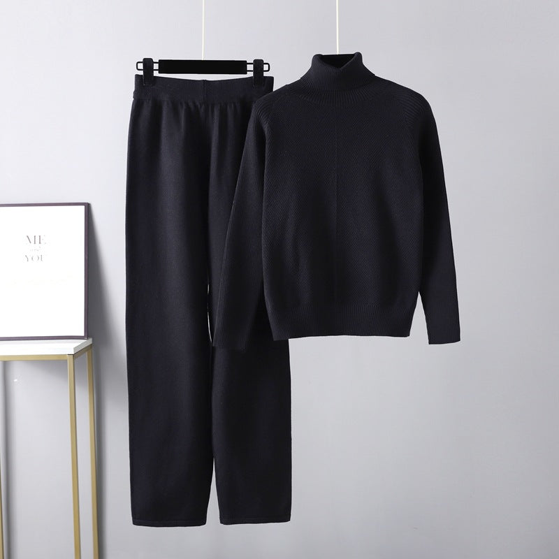 Darevo | Complete Two-Piece Cable Knit Lounge Set