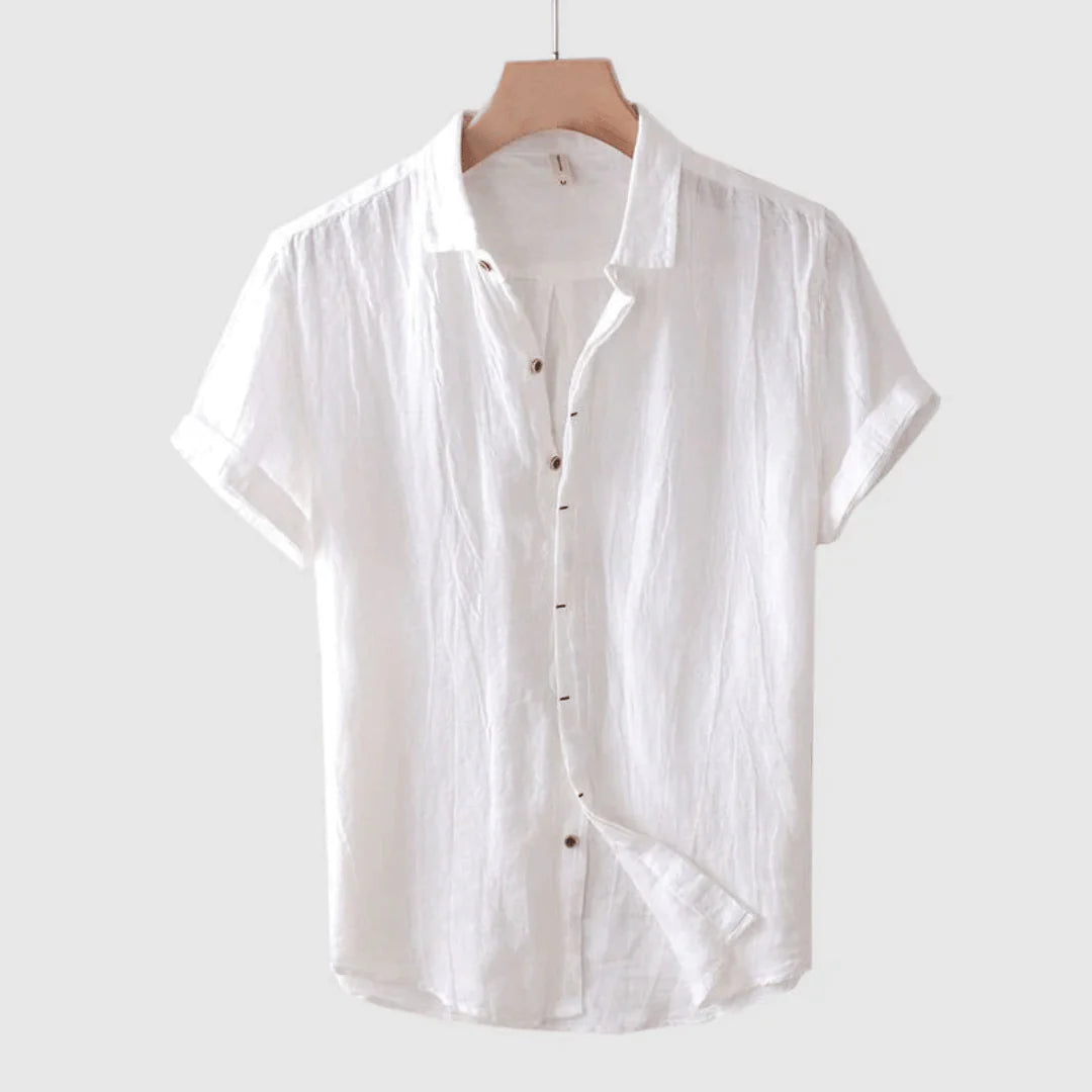 Darevo | Elegant Short Sleeve Button-Up Shirt
